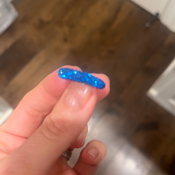 Swarovski Tigris ring and earrings, blue - Picture 2 of 5